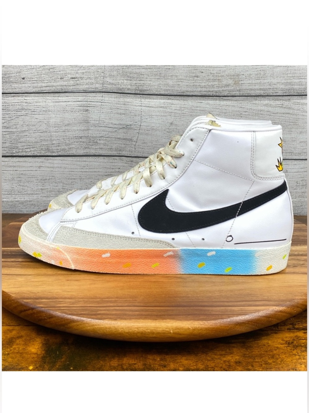 Nike Blazer Mid 77 Vintage Make It Count Multi Color Shoe DJ4278-101 Men Size 13